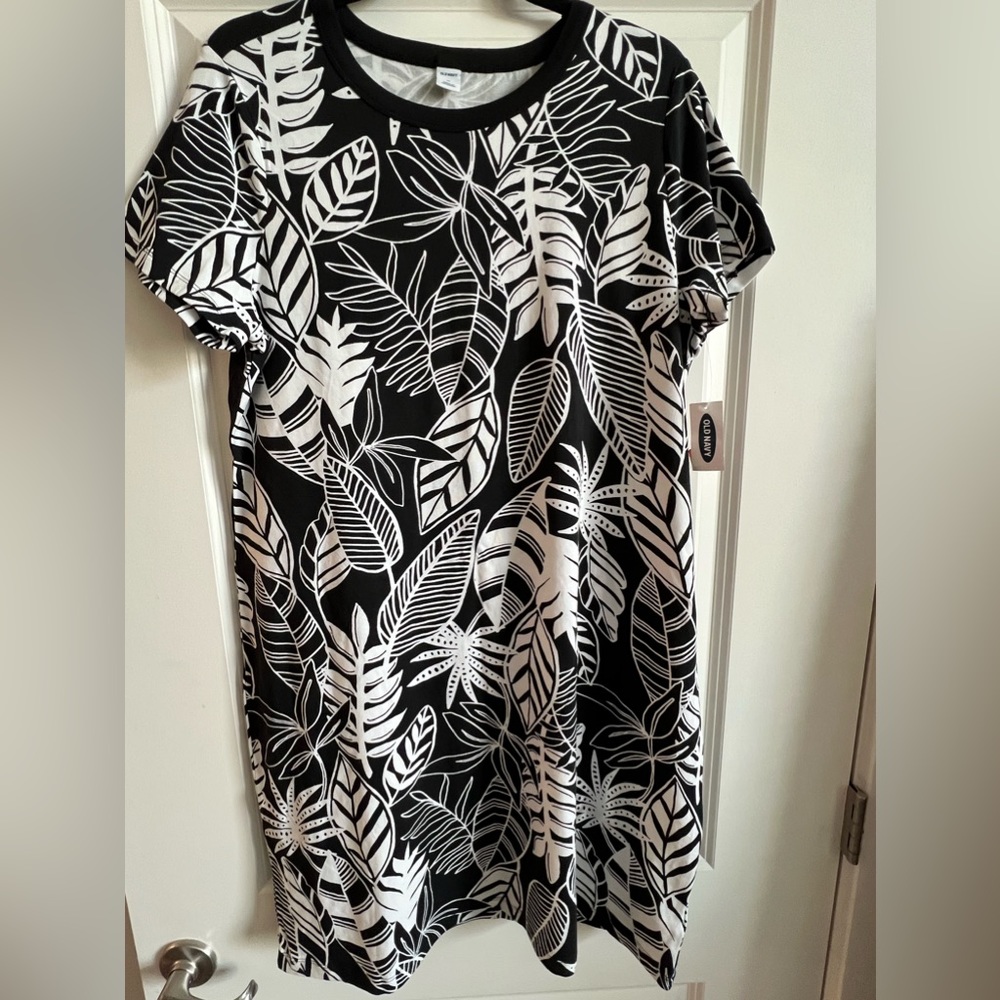 Old Navy Dress Womens XL TROPICAL MIX Casual NEW